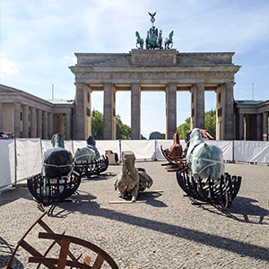 Aufbausituation auf dem Pariser Platz ©Jarmuschek+Partner