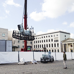 Aufbausituation auf dem Pariser Platz ©Jarmuschek+Partner